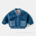 Casaco de bebê Cardigan Plus Velvet Thickening